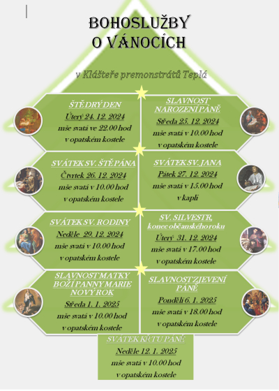 V&aacute;nočn&iacute; bohoslužby 2024